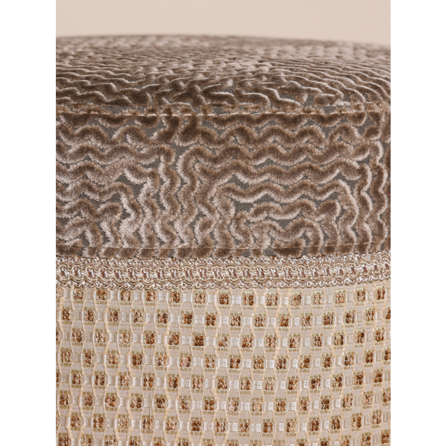 Luxe stof bruin goud patroon