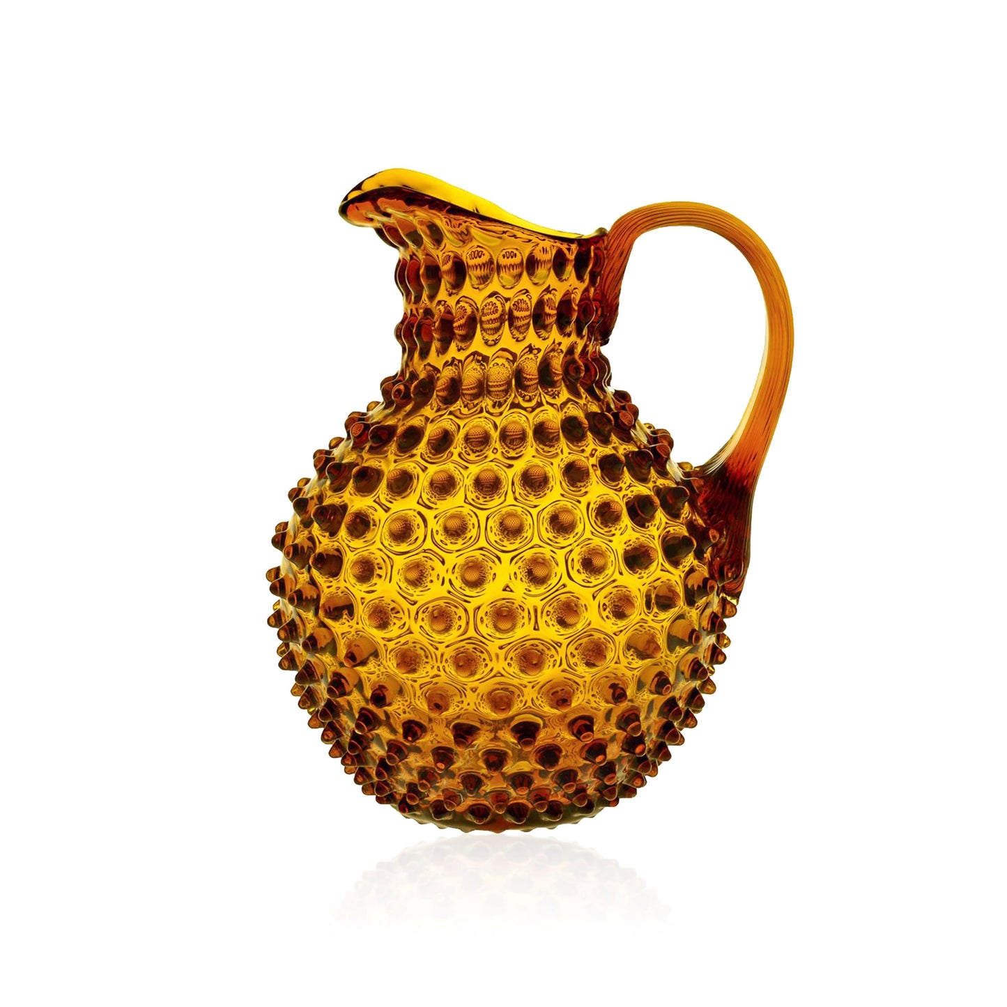 Water karaf amber hobnail