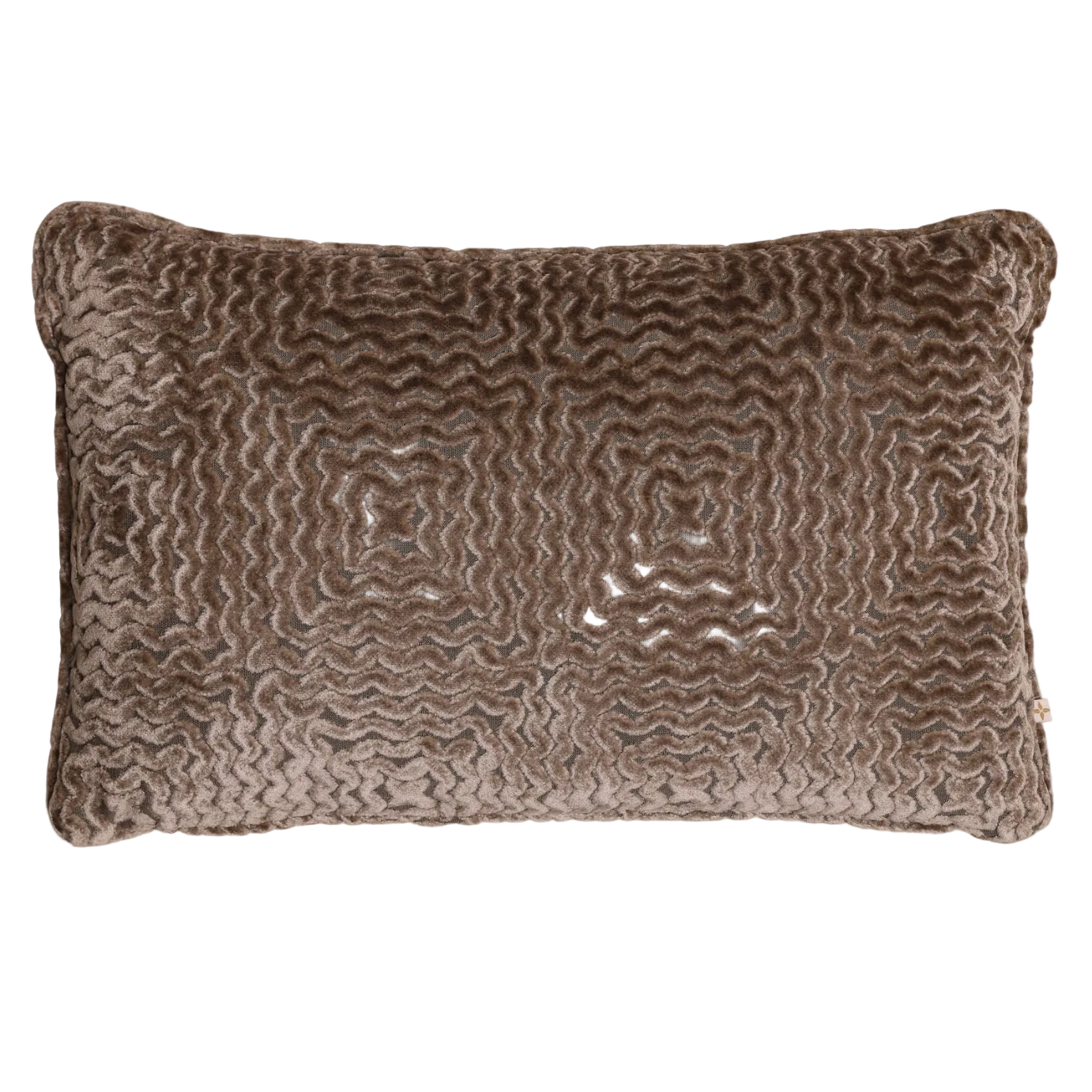 Luxe kussen luxe stof bruin goud patroon