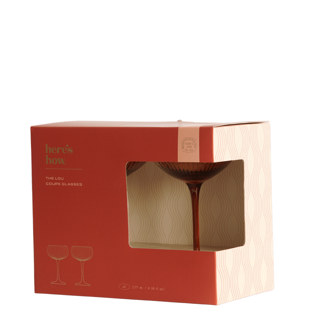 Luxe cocktailglazen amber