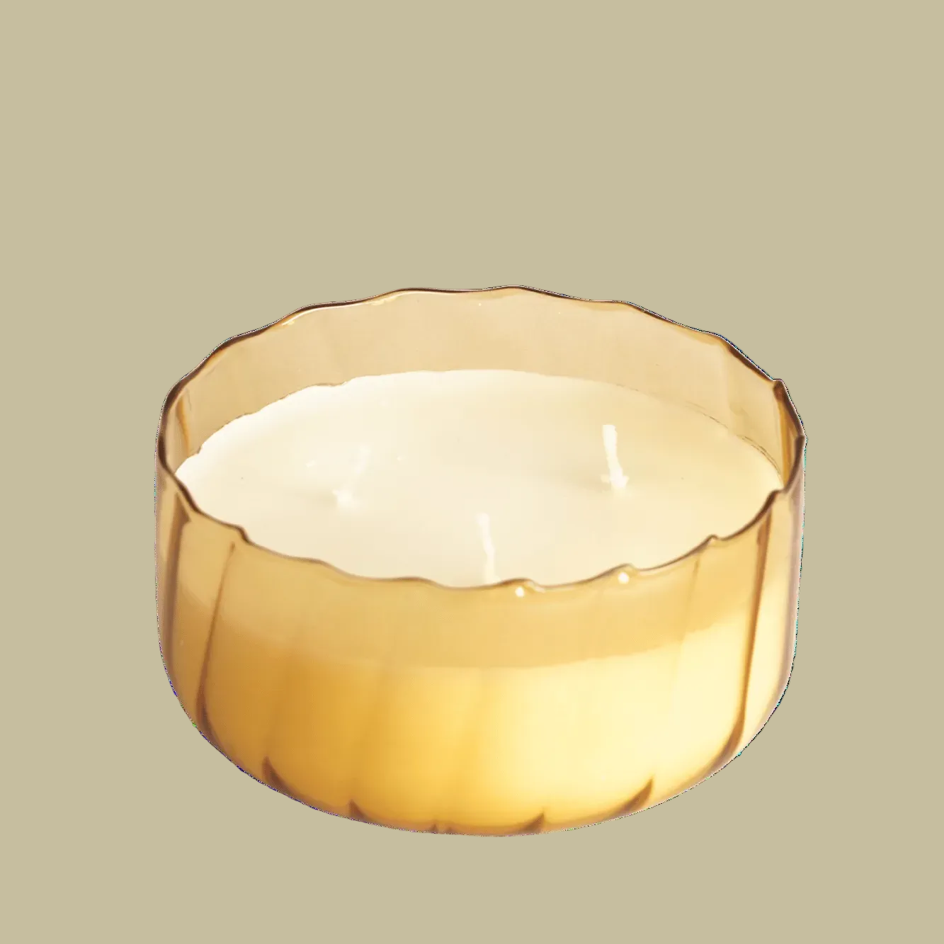 Geurkaars Rimpel goud amber