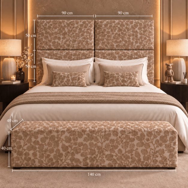 Bedachterwand Fleur Sand