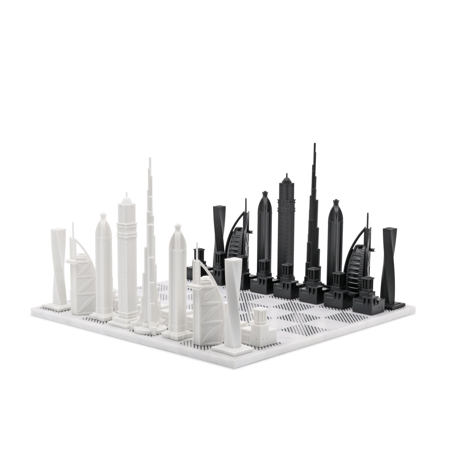 Design schaakspel Skyline Dubai editie