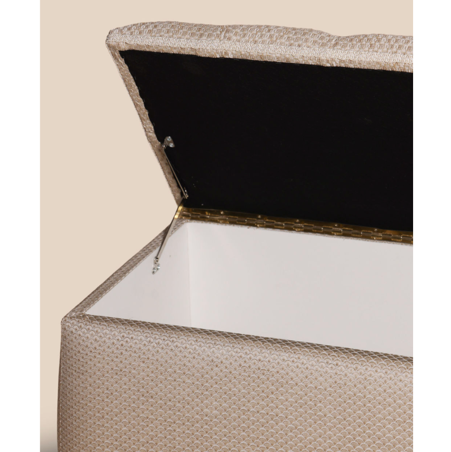 Luxe hocker met opbergruimte