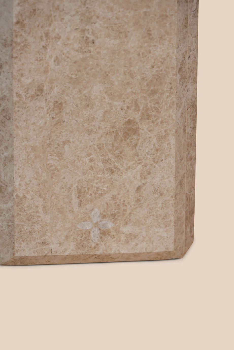 Marmere lampvoet beige 