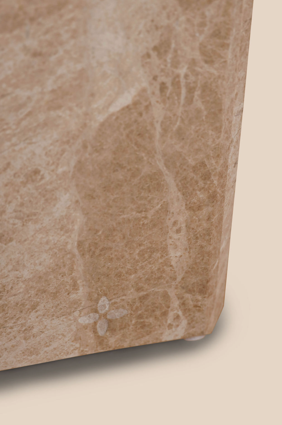 Marmere lampvoet beige 