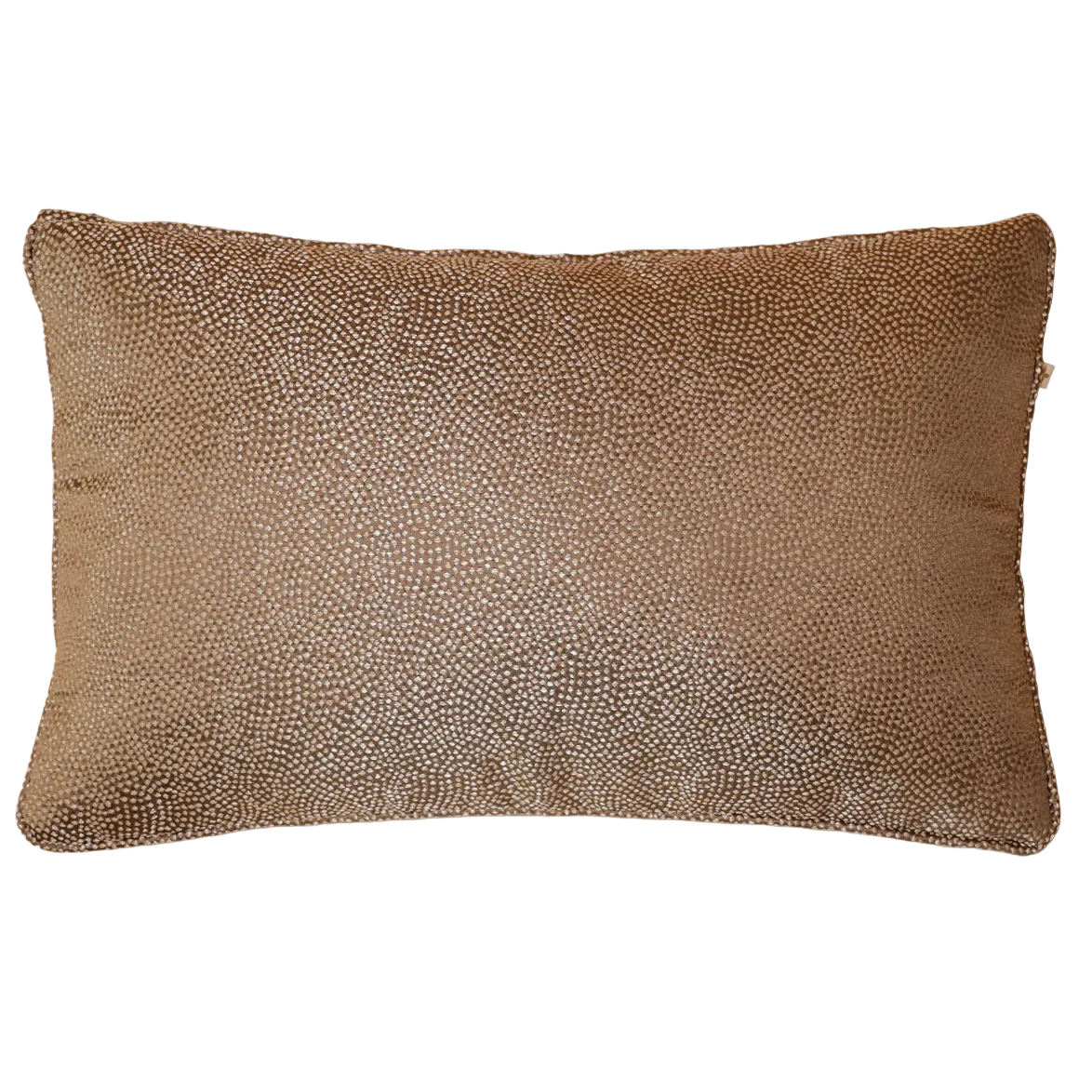 Luxe kussen klein bruin goud glimmend