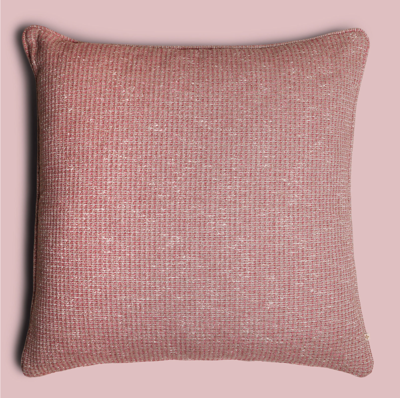 Luxe kussen groot roze patroon