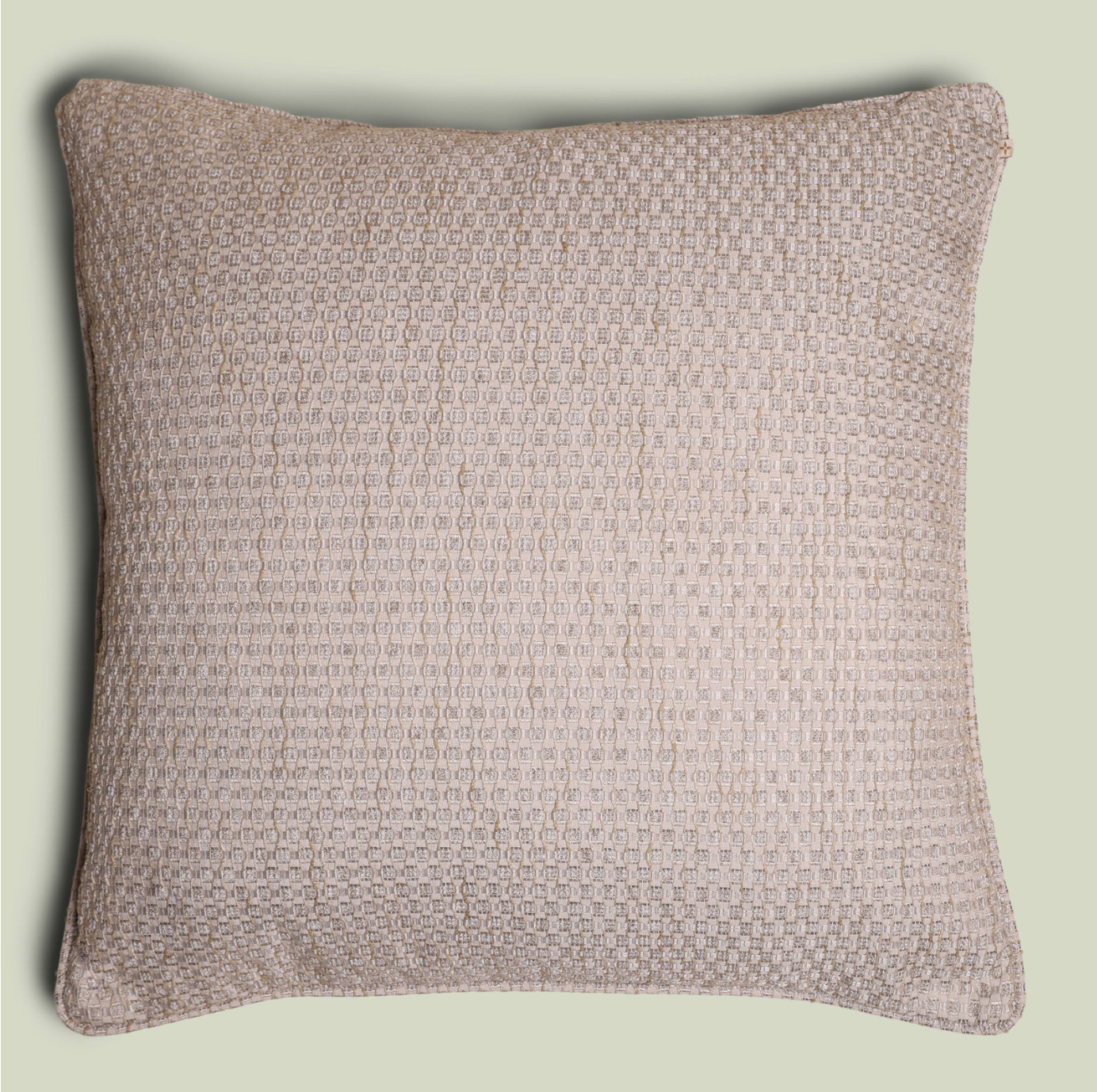 Luxe kussen groot blauw wit patroon
