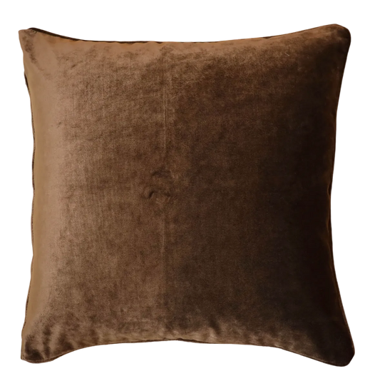 Luxe kussen groot bruin 