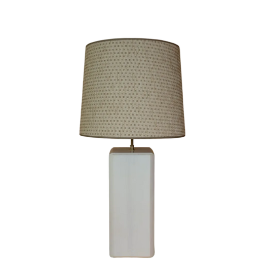 Marmere lampvoet wit luxe lampenkap beige goud wit
