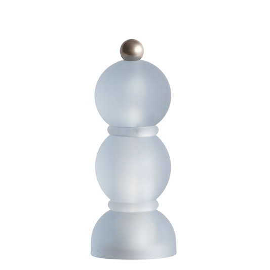 Peper & zout molen glas Frosty Blauw 14cm
