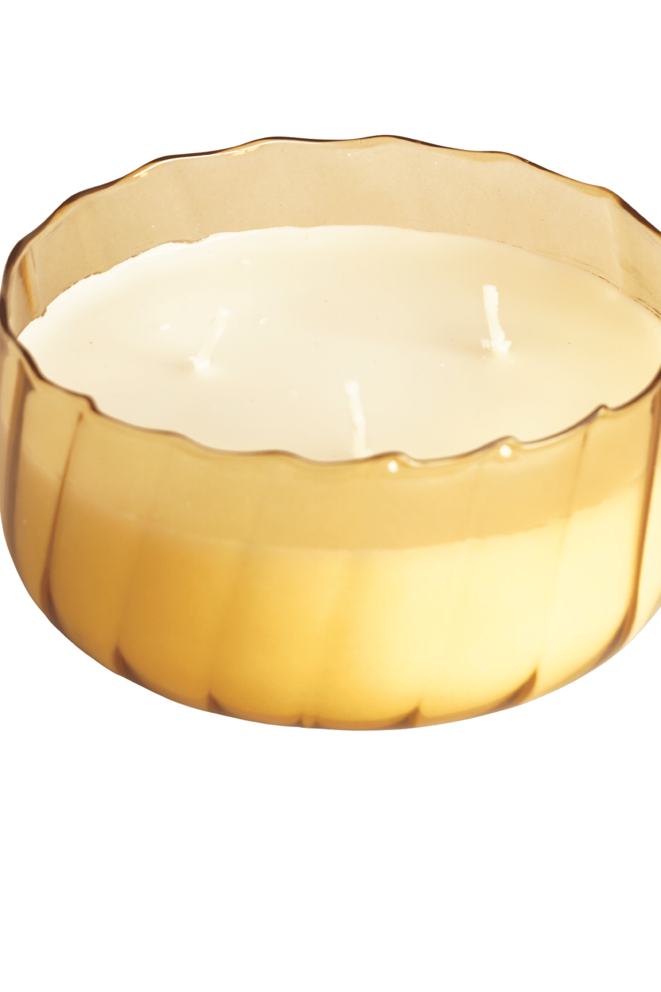 Geurkaars Rimpel goud/amber