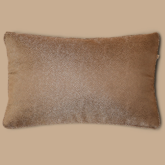 #11 11 Sparkly Brown Pillow 'mini'