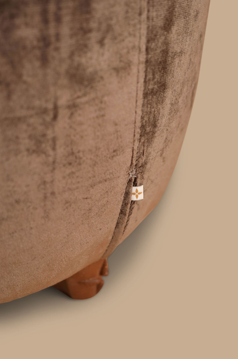 #32 23 Sparkly Brown High Chair 'Senior'