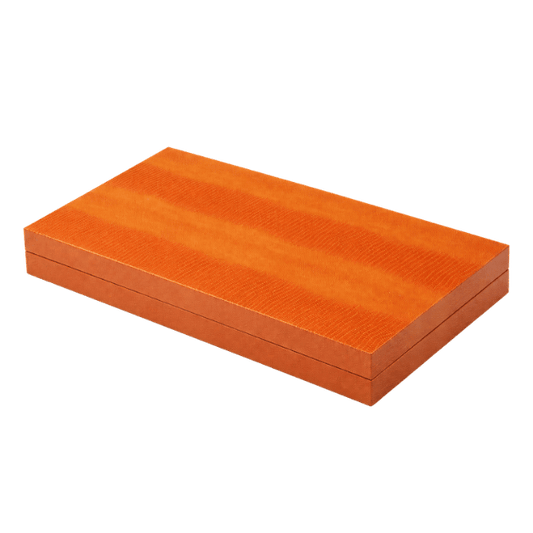 Design bordspel Backgammon oranje croco