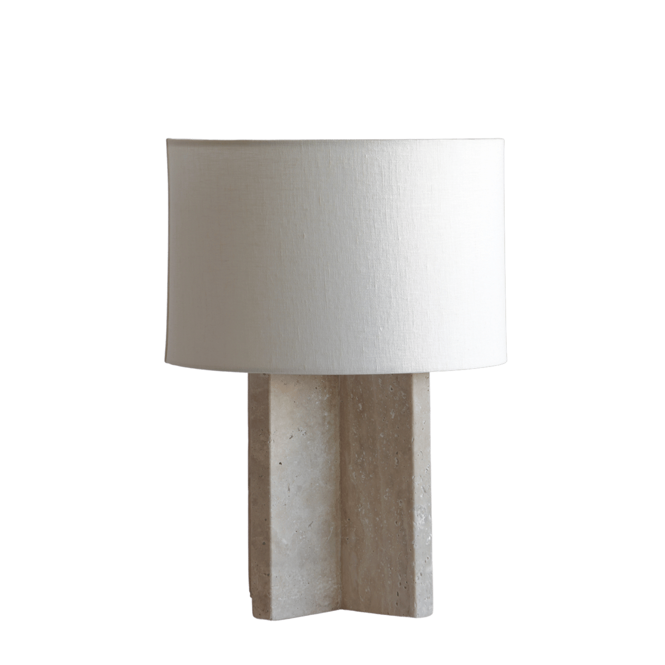 Luxe tafellamp travertine
