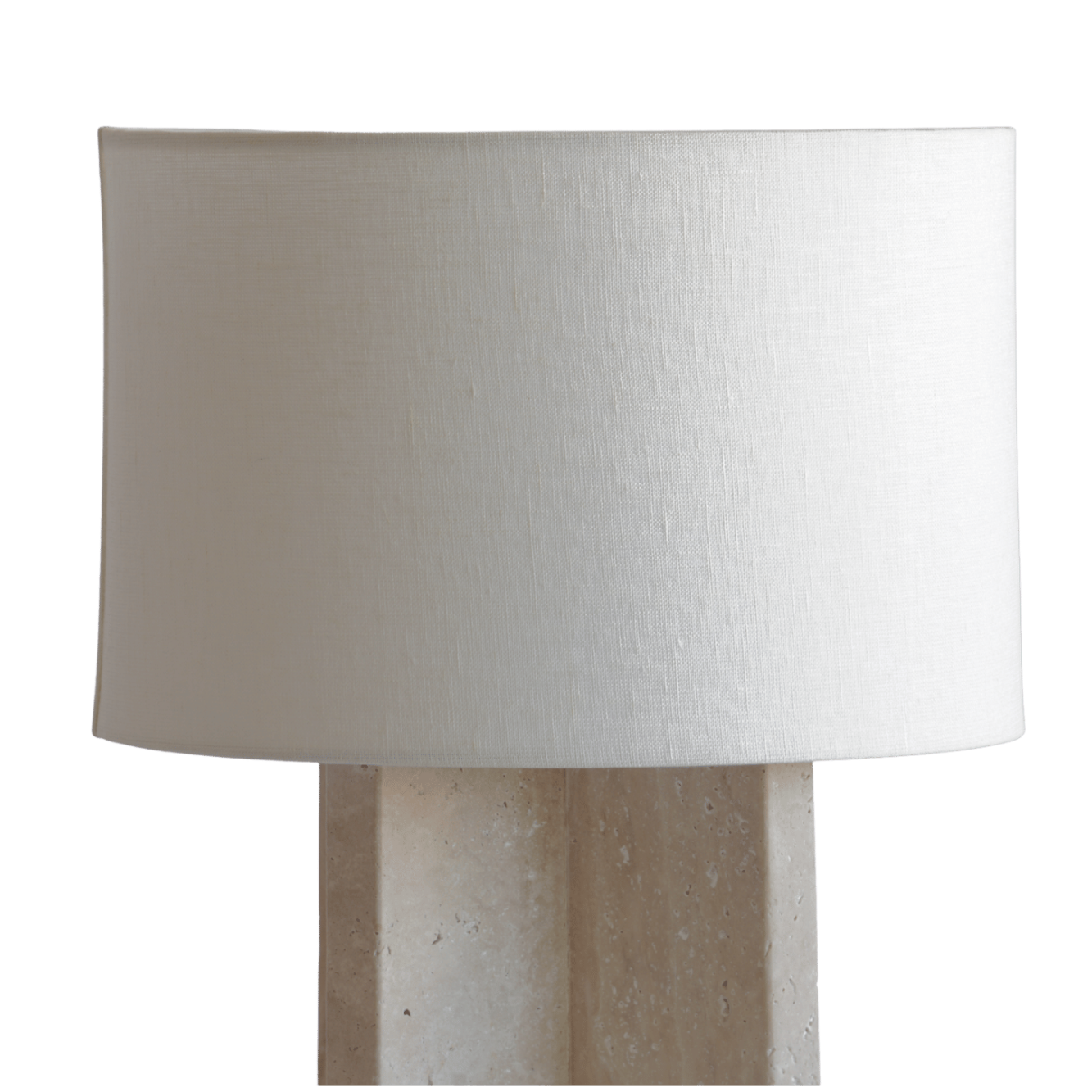 Luxe tafellamp travertine