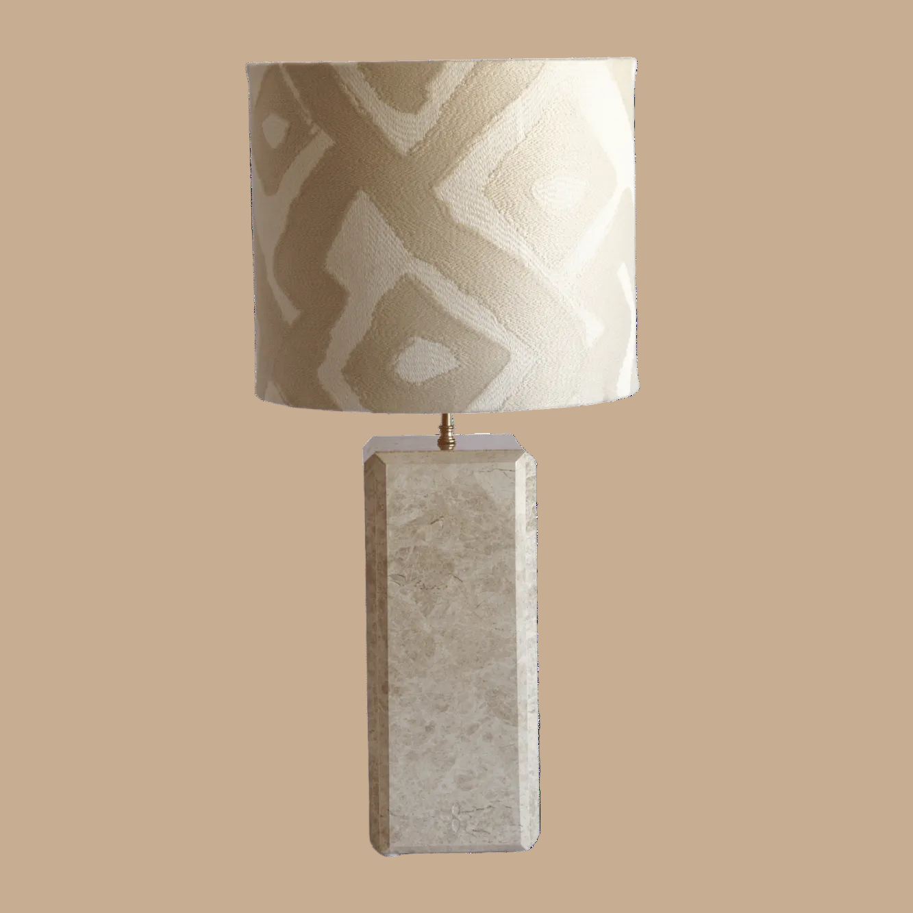 Tafellamp marmer Emperador Light - Gold Shades