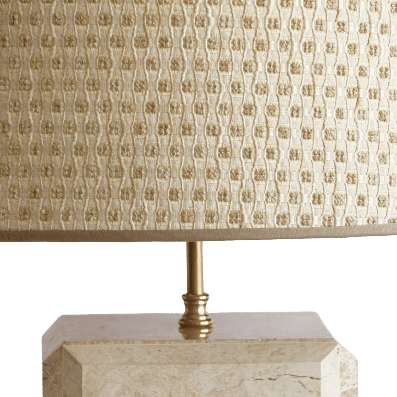 Luxe marmeren tafellamp emperador light beige goud