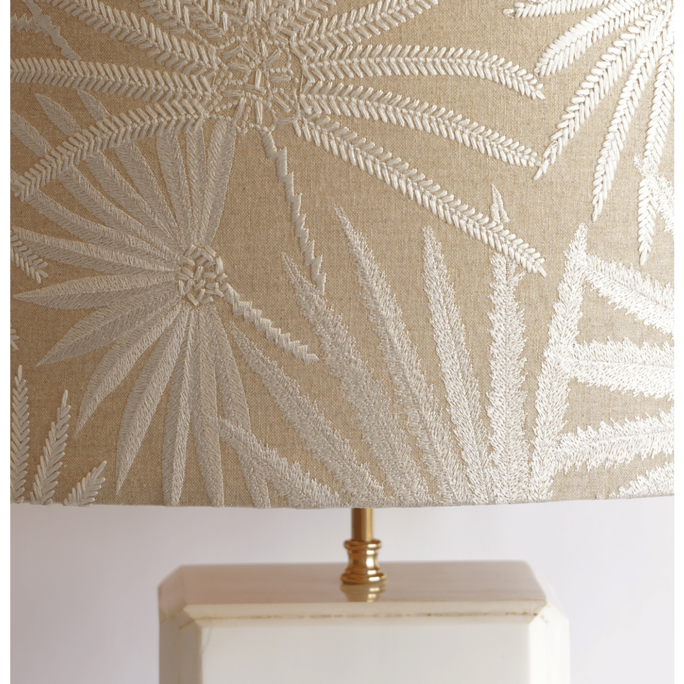 Luxe marmere tafellamp wit goud beige