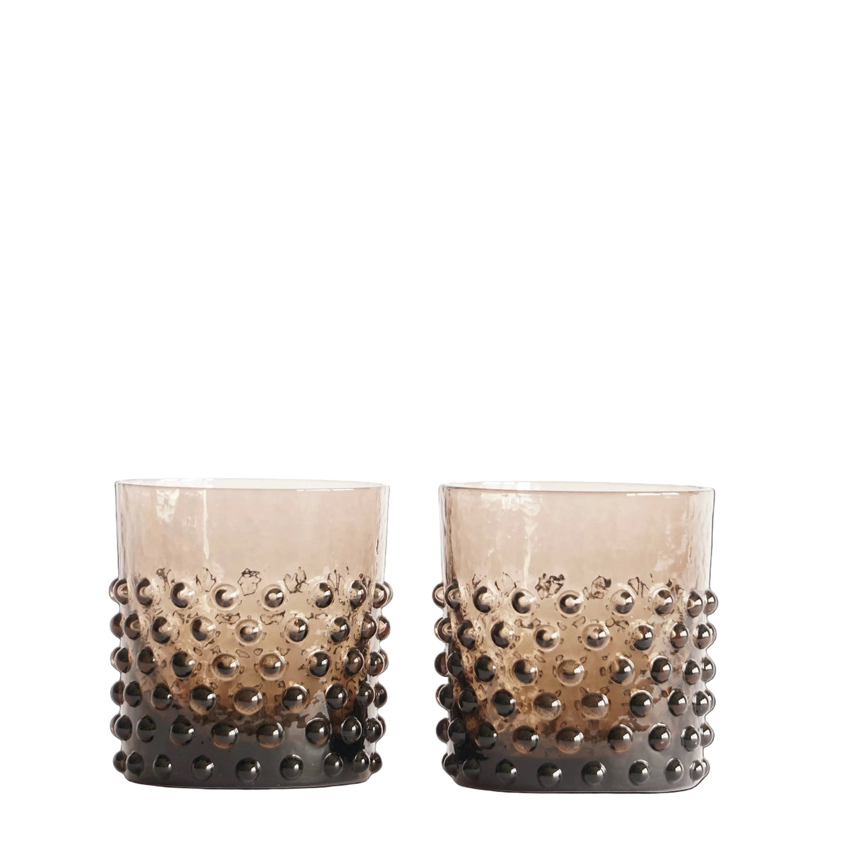 Luxe whiskeyglazen waterglazen bruin amber