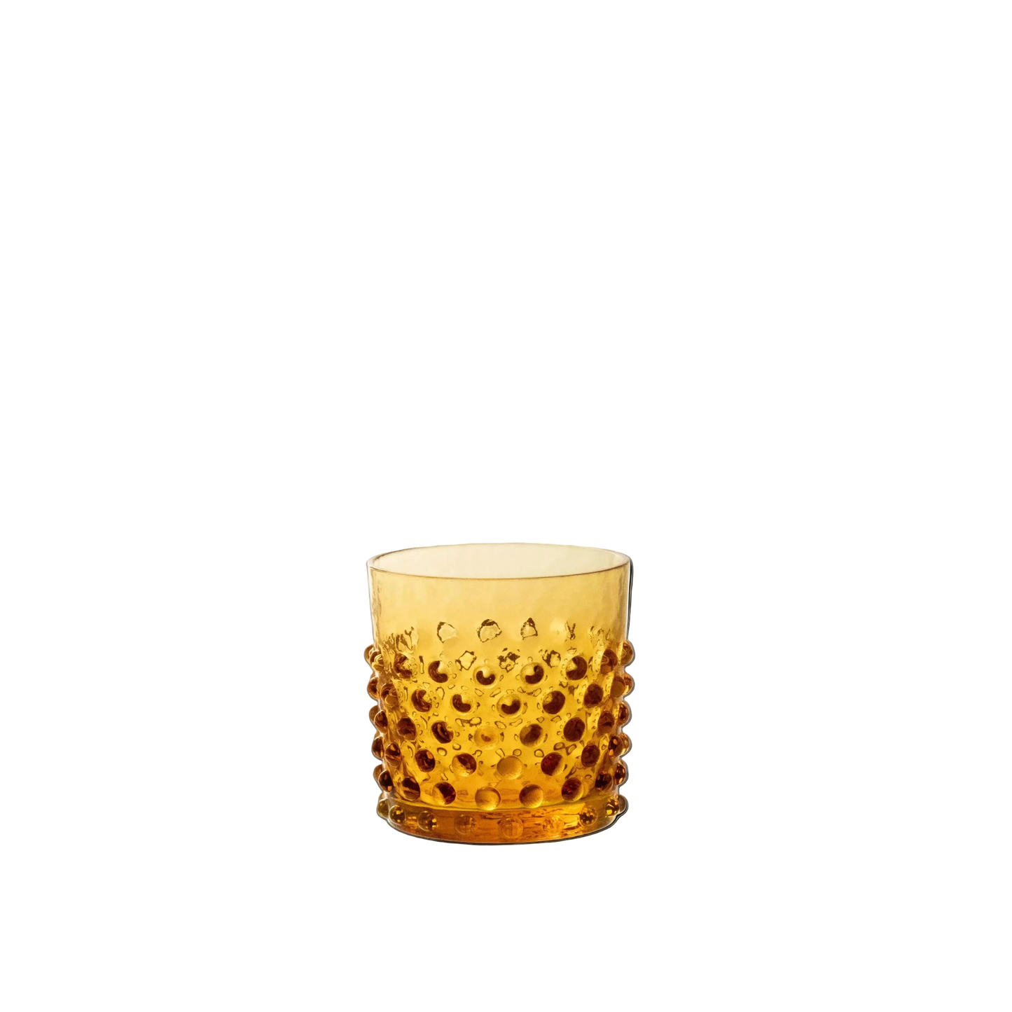 Water glas amber hobnail