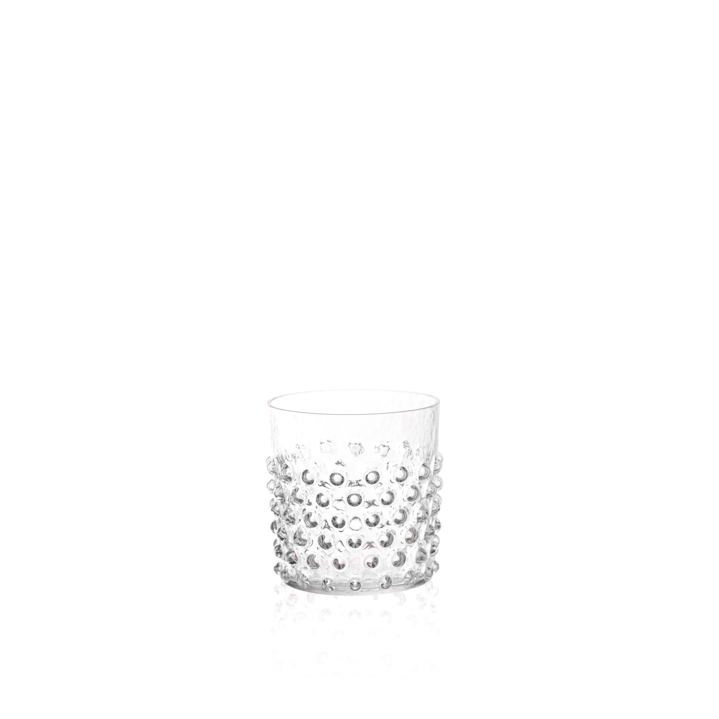 Water glas helder hobnail