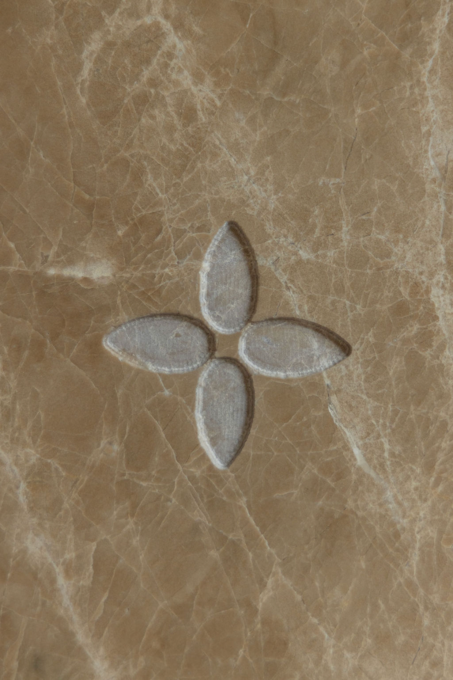 Marmere dienblad beige 
