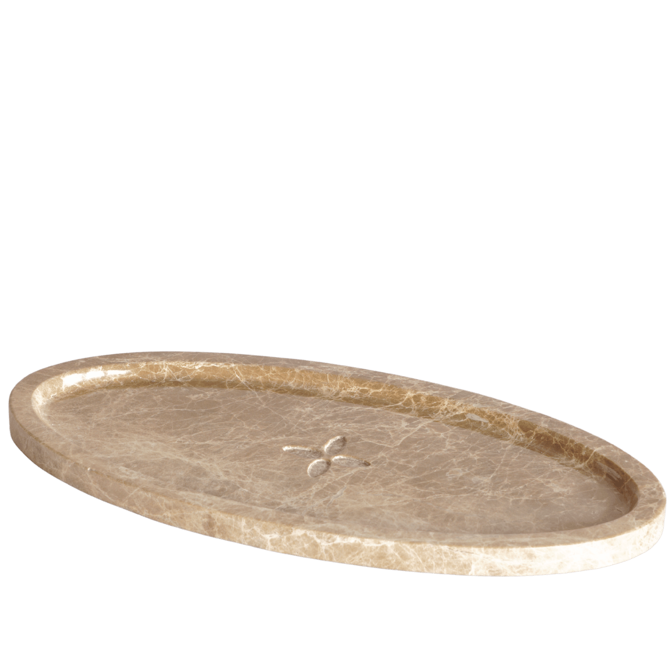 Dienblad Marmer Emperador ovaal