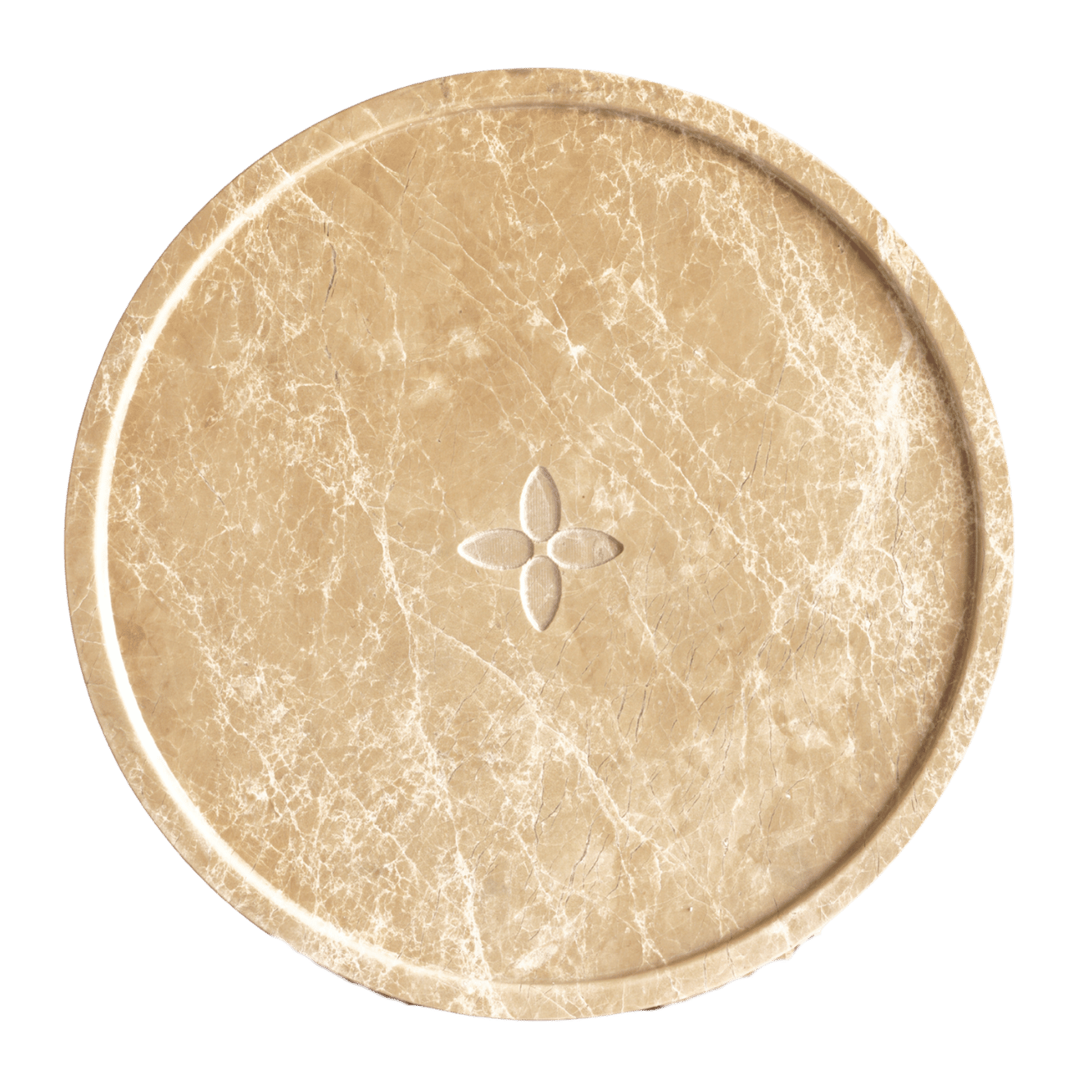 Dienblad Marmer Emperador Light rond - 35cm